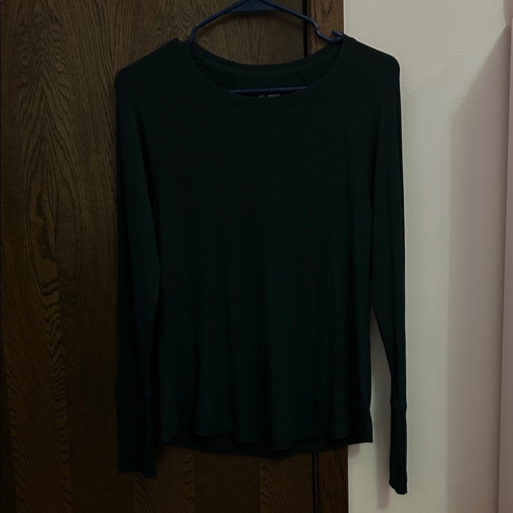 Women's Dark Green Long Sleeve Top